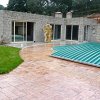 Béton empreinte